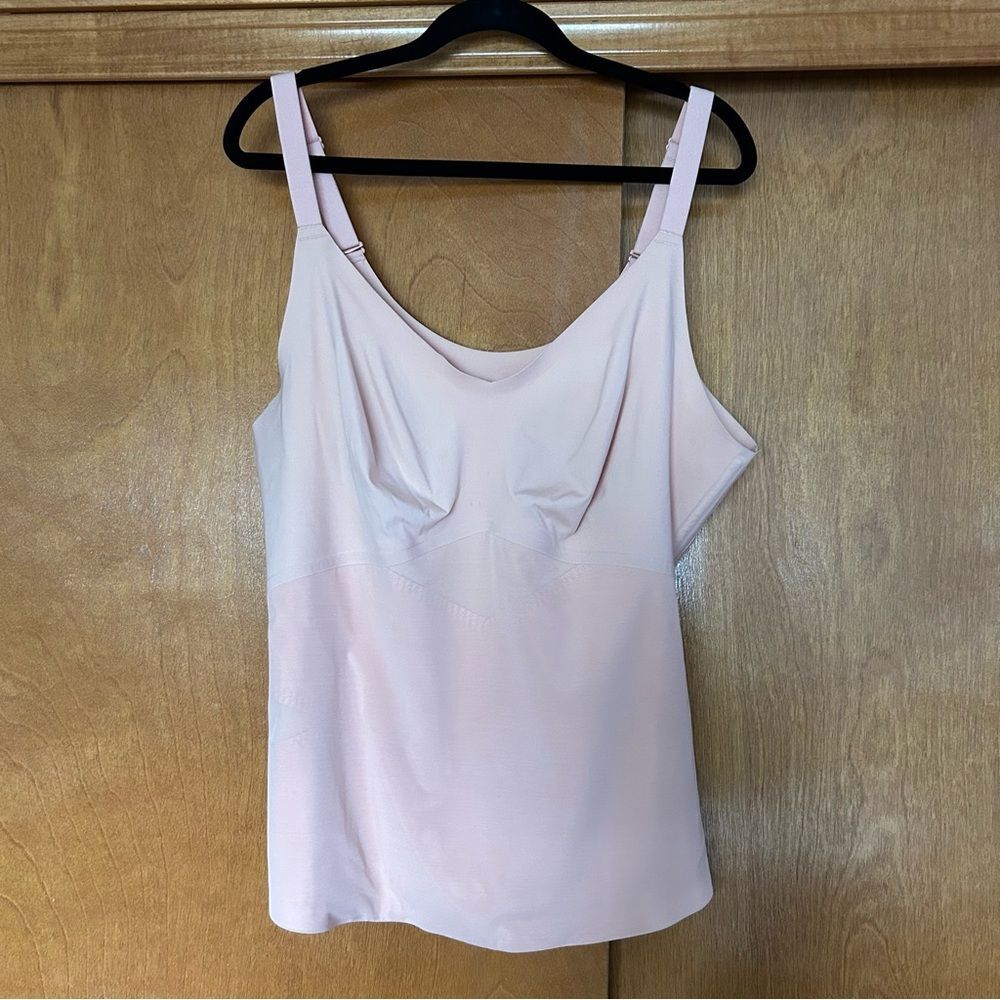 Honeylove LiftWear Cami Adjustable Straps in Rosetan Plus Size 3x Shaping